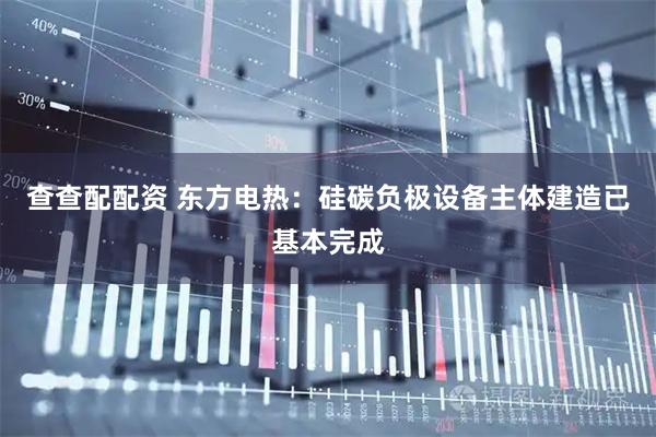 查查配配资 东方电热：硅碳负极设备主体建造已基本完成